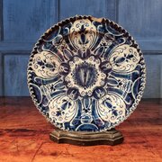 An 18th Century Delft Plate. 