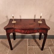 An 18th Century Serpentine Table. 